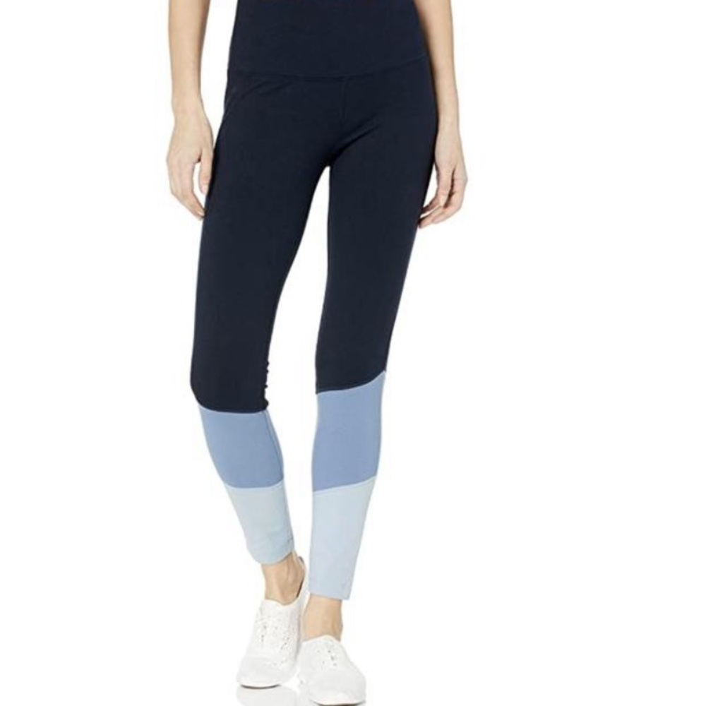 NWT Lysse Blue High Waisted Colorblocked Leggings XS